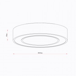 ΟΡΟΦΗΣ ΦΩΤΙΣΤΙΚΟ LED-ΠΛΑΦΟΝΙΕΡΑ-ΚΩΔ.REDO-600