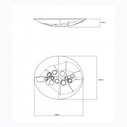 ΟΡΟΦΗΣ ΦΩΤΙΣΤΙΚΟ LED-ΠΛΑΦΟΝΙΕΡΑ-ΚΩΔ. SELENE-R-CF