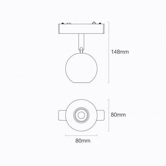 ΦΩΤΙΣΤΙΚΟ-ΓΡΑΜΜΙΚΟ ΣΠΟΤ-ΜΑΓΝΗΤΙΚΗΣ ΡΑΓΑΣ-48V-ARION-10R-SM