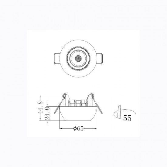 ΣΠΟΤ ΦΩΤΙΣΤΙΚΟ ΗΜΙΧΩΝΕΥΤΟ-ΚΩΔ. CONO-55