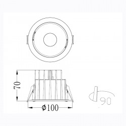 ΣΠΟΤ ΦΩΤΙΣΤΙΚΟ ΧΩΝΕΥΤΟ-ΚΩΔ. GETTI-90
