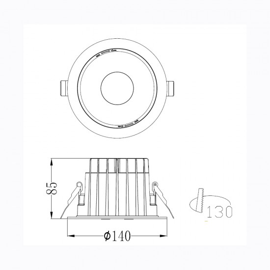 ΣΠΟΤ ΦΩΤΙΣΤΙΚΟ ΧΩΝΕΥΤΟ-ΚΩΔ. GETTI-130 ΣΠΟΤ ΦΩΤΙΣΤΙΚΟ ΧΩΝΕΥΤΟ-ΚΩΔ. GETTI-130