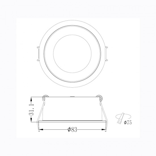 ΣΠΟΤ ΦΩΤΙΣΤΙΚΟ ΧΩΝΕΥΤΟ-ΚΩΔ. MIDEA-75 ΣΠΟΤ ΦΩΤΙΣΤΙΚΟ ΧΩΝΕΥΤΟ-ΚΩΔ. MIDEA-75