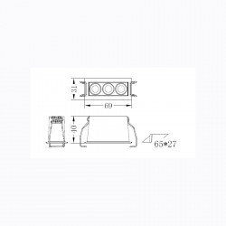 ΣΠΟΤ ΦΩΤΙΣΤΙΚΟ-ΧΩΝΕΥΤΟ-ΓΡΑΜΜΙΚΟ-ΚΩΔ. MOLTO-65
