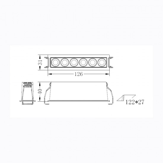 ΣΠΟΤ ΦΩΤΙΣΤΙΚΟ-ΧΩΝΕΥΤΟ-ΓΡΑΜΜΙΚΟ-ΚΩΔ. MOLTO-122
