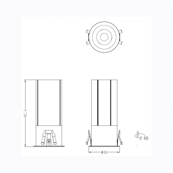 ΣΠΟΤ ΦΩΤΙΣΤΙΚΟ ΧΩΝΕΥΤΟ-ΚΩΔ. OGIO-40 ΣΠΟΤ ΦΩΤΙΣΤΙΚΟ ΧΩΝΕΥΤΟ-ΚΩΔ. OGIO-40
