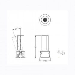 ΣΠΟΤ ΦΩΤΙΣΤΙΚΟ ΧΩΝΕΥΤΟ-ΚΩΔ. OGIO-25-D ΣΠΟΤ ΦΩΤΙΣΤΙΚΟ ΧΩΝΕΥΤΟ-ΚΩΔ. OGIO-25-D