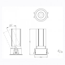 ΣΠΟΤ ΦΩΤΙΣΤΙΚΟ ΧΩΝΕΥΤΟ-ΚΩΔ. OGIO-45-D ΣΠΟΤ ΦΩΤΙΣΤΙΚΟ ΧΩΝΕΥΤΟ-ΚΩΔ. OGIO-45-D