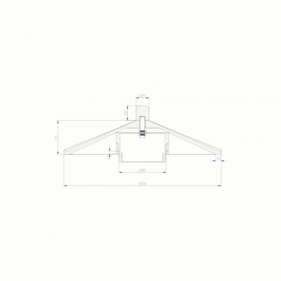 ORBAN - Γύψινο Επιτοίχιο Φωτιστικό - Απλίκα σε Λευκό Χρώμα