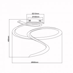ΦΩΤΙΣΤΙΚΟ ΟΡΟΦΗΣ  LED-ΚΩΔ. FLORA-C