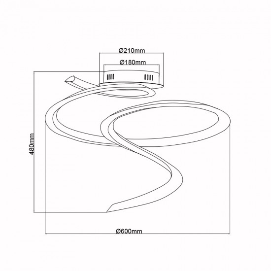ΦΩΤΙΣΤΙΚΟ ΟΡΟΦΗΣ  LED-ΚΩΔ. FLORA-C