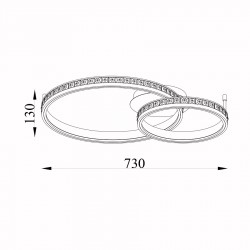 ΟΡΟΦΗΣ ΦΩΤΙΣΤΙΚΟ LED-ΠΛΑΦΟΝΙΕΡΑ-ΚΩΔ. LUXOR-6+4
