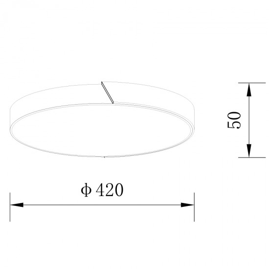 ΟΡΟΦΗΣ ΦΩΤΙΣΤΙΚΟ LED-ΠΛΑΦΟΝΙΕΡΑ-ΚΩΔ. AGLIO-40-WH