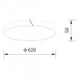 ΟΡΟΦΗΣ ΦΩΤΙΣΤΙΚΟ LED-ΠΛΑΦΟΝΙΕΡΑ-ΚΩΔ. AGLIO-60-BK