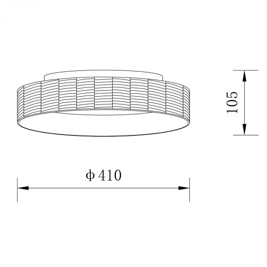 ΟΡΟΦΗΣ ΦΩΤΙΣΤΙΚΟ LED-ΠΛΑΦΟΝΙΕΡΑ-ΚΩΔ. FORTE-40-BK