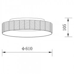 ΟΡΟΦΗΣ ΦΩΤΙΣΤΙΚΟ LED-ΠΛΑΦΟΝΙΕΡΑ-ΚΩΔ. FORTE-60-BK