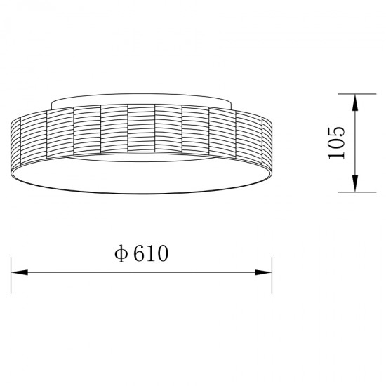 ΟΡΟΦΗΣ ΦΩΤΙΣΤΙΚΟ LED-ΠΛΑΦΟΝΙΕΡΑ-ΚΩΔ. FORTE-60-BK