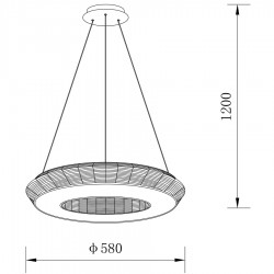 ΠΟΛΥΦΩΤΟ-ΚΡΕΜΑΣΤΟ ΦΩΤΙΣΤΙΚΟ LED-ΚΩΔ. ZEUS-P-BK