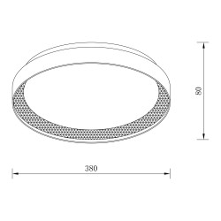ΦΩΤΙΣΤΙΚΟ ΟΡΟΦΗΣ LED - ΠΛΑΦΟΝΙΕΡΑ LUCIA-400-SLV
