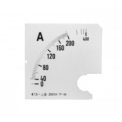 ΠΛΑΚΕΣ ΕΝΔΕΙΞΕΩΣ ΑΜΠΕΡΟΜΕΤΡΩΝ 96x96 2000/5Α