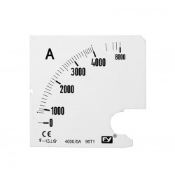 ΠΛΑΚΕΣ ΕΝΔΕΙΞΕΩΣ ΑΜΠΕΡΟΜΕΤΡΩΝ 96x96 4000/5Α