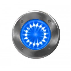 ΦΩΤΙΣΤΙΚΟ ΙΝΟΧ316 ΔΑΠΕΔΟΥ ΣΤΡΟΓΓΥΛΟ 18LED 4W OΡΙΖΟΝΤΙΑ MΠΛΕ
