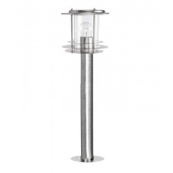 ΦΩΤΙΣΤΙΚΟ INOX ΚΟΛΩΝΑ ΦΑΝΑΡΙ ΝΤΟΥΙ Ε27 h50cm