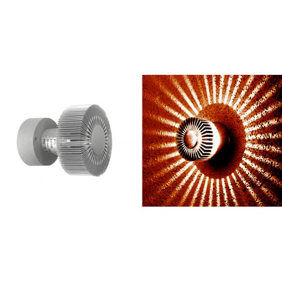 ΦΩΤΙΣΤ.ΕΠΙΤΟΙΧΟ&ΟΡΟΦΗΣ ΗΛΙΟΣ ΝΤΟΥΙ G9 ΓΚΡΙ ME ΚΟΚΚΙΝΟ ΓΥΑΛΙ