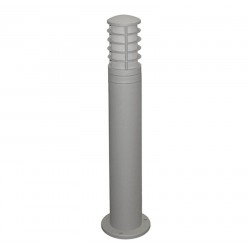 ΚΟΛΩΝΑ ΑΛΟΥΜΙΝΙΟΥ ΜΕ ΣΚΙΑΣΤΡΟ Φ90mm h65cm ΝΤΟΥΙ Ε27 ΓΚΡΙ