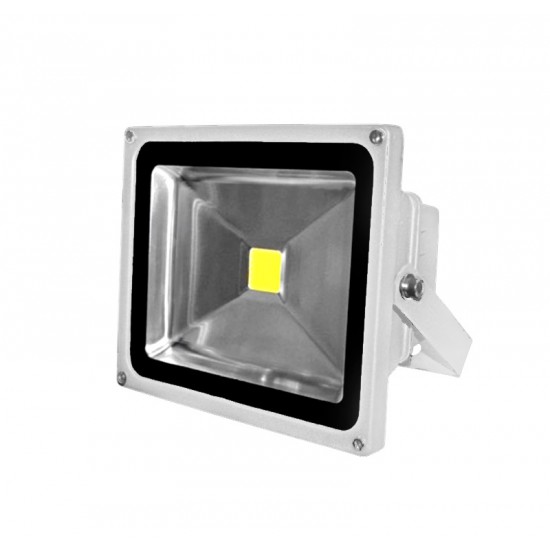 ΠΡΟΒΟΛΕΑΣ LED-COB 30W 230V 3100K IP65 ΛΕΥΚΟΣ