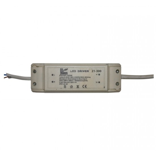 ΤΡΟΦΟΔOTIKO ΦΩΤ.ΨΕΥΔΟΡ.LED 30W Output 28-36VDC 900mA PF>0.9