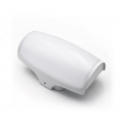 LED ΑΠΛΙΚΑ ΑΛΟΥΜΙΝΙΟΥ ΟΡΘΟΓΩΝΙΑ ΟΒΑΛ 12W 3000K ΙΡ54 ΛΕΥΚΗ