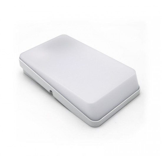 LED ΑΠΛΙΚΑ ΑΛΟΥΜΙΝΙΟΥ ΟΡΘΟΓΩΝΙΑ 9W 3000K ΙΡ54 ΛΕΥΚΗ