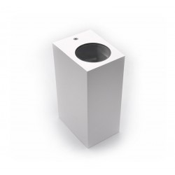 LED ΣΠΟΤ PC ΕΠΙΤΟΙΧΟ ΤΕΤΡΑΓΩΝΟ ΛΕΥΚΟ 2ΧGU10