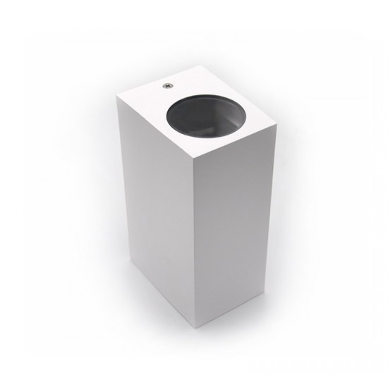 LED ΣΠΟΤ PC ΕΠΙΤΟΙΧΟ ΤΕΤΡΑΓΩΝΟ ΛΕΥΚΟ 2ΧGU10