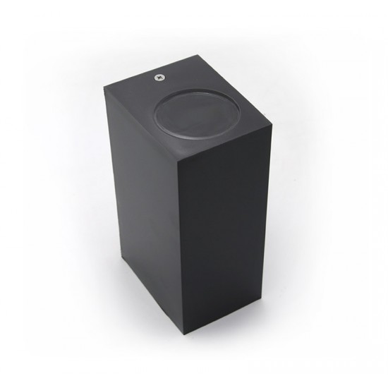 LED ΣΠΟΤ PC ΕΠΙΤΟΙΧΟ ΤΕΤΡΑΓΩΝΟ ΓΡΑΦΙΤΗΣ 2XGU10