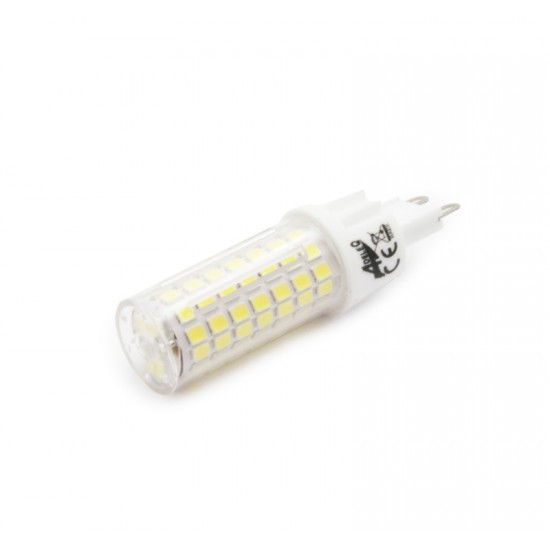 LED ΛΑΜΠΑ SMD ΚΕΡΑΜΙΚΗ G9 6W ΔΙΑΦΑΝΗ ΝΤΙΜΑΡΙΖΟΜΕΝΟ ΨΥΧΡΟ