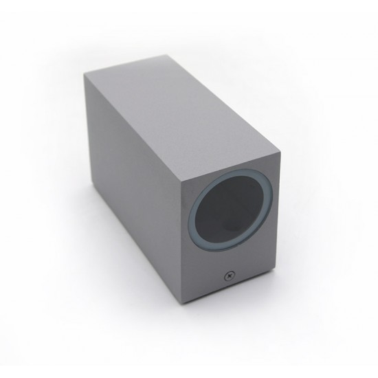 ΣΠΟΤ ΑΛΟΥΜΙΝΙΟΥ ΕΠΙΤΟΙΧΟ ΤΕΤΡΑΓΩΝΟ 2ΧGU10 ΓΚΡΙ