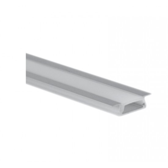 ΠΡΟΦΙΛ ΑΛΟΥΜΙΝΙΟΥ ΧΩΝΕΥΤΟ 2μ ΓΙΑ ΤΑΙΝΙΕΣ εως11mm w:22 h:6