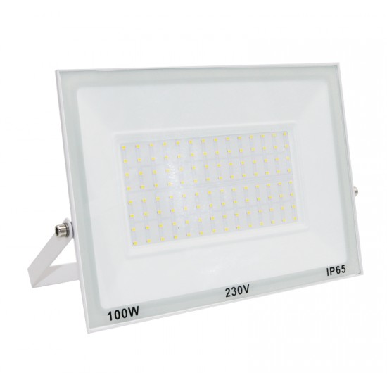 ΠΡΟΒΟΛΕΑΣ LED-SMD 100W 230V 3000K IP65 ΛΕΥΚΟΣ