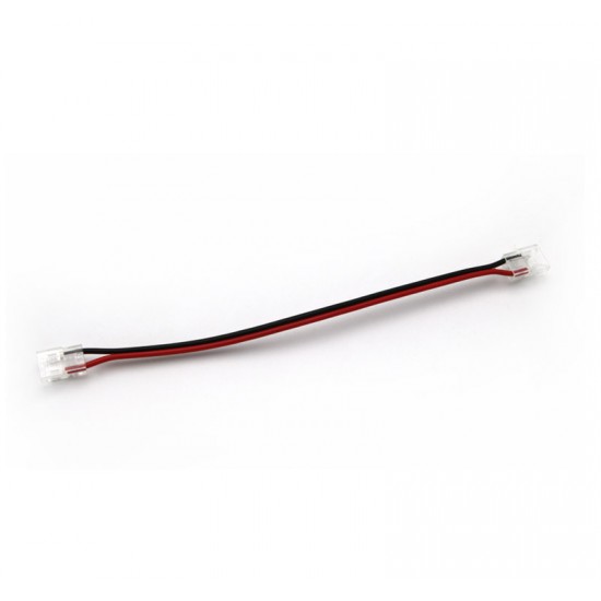 ΜΟΥΦΑ ΜΕ ΚΑΛΩΔΙΟ ΓΙΑ ΤΑΙΝΙA LED COB ΜΟΝΟΧΡΩΜΗ 8mm