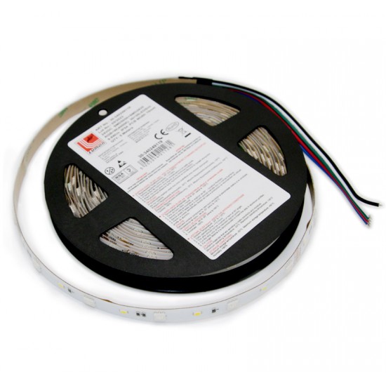 ΤΑΙΝΙΑ LED 5m 24VDC 9.6W/m 5050 60LED/m RGB+ΛΕΥΚΟ IP54