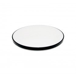 LED ΠΛΑΦΟΝΙΕΡΑ PC ΣΤΡΟΓΓΥΛΗ Φ:270mm 18W 4000K IP44 ΜΑΥΡΗ