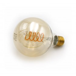 LED ΛΑΜΠΑ COG SPIRAL GLOBE Φ95 Ε27 6W ΝΤΙΜΑΡΙΖ. ΜΕΛΙ 1800Κ