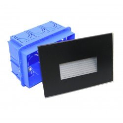 LED ΦΩΤ.ΑΛΟΥΜ.ΧΩΝΕΥΤΟ ΕΜΜΕΣ. ΦΩΤΙΣΜ. 4W MAT CCT ΓΥΑΛΙ ΜΑΥΡΟ