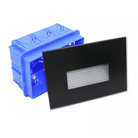 LED ΦΩΤ.ΑΛΟΥΜ.ΧΩΝΕΥΤΟ ΕΜΜΕΣ. ΦΩΤΙΣΜ. 4W MAT CCT ΓΥΑΛΙ ΜΑΥΡΟ