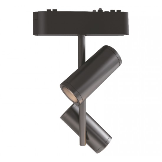 LED ΣΠΟΤ ΡΑΓΑΣ ΜΙΝΙ 2x8W 40VDC 36° 3000K ΜΑΥΡΟ