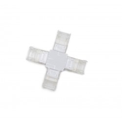 ΜΟΥΦΑ ΣΤΑΥΡΟΣ ΓΙΑ ΤΑΙΝΙA LED COB ΜΟΝΟΧΡΩΜΗ 10mm