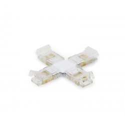 ΜΟΥΦΑ ΣΤΑΥΡΟΣ ΓΙΑ ΤΑΙΝΙA LED SMD ΜΟΝΟΧΡΩΜΗ 8mm