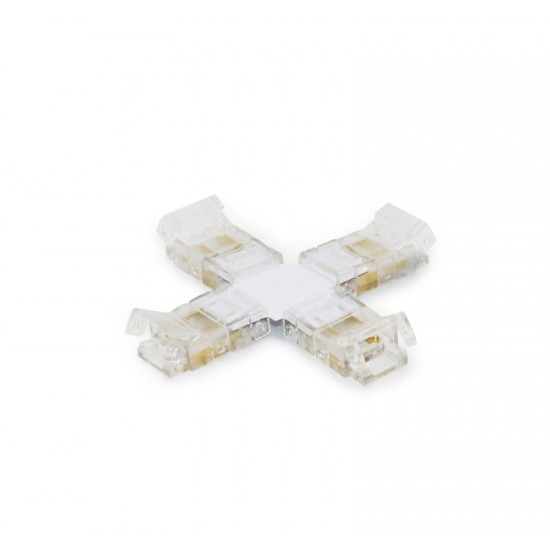 ΜΟΥΦΑ ΣΤΑΥΡΟΣ ΓΙΑ ΤΑΙΝΙA LED SMD ΜΟΝΟΧΡΩΜΗ 8mm